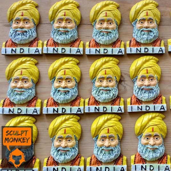 Indian Face Fridge Magnets - Final