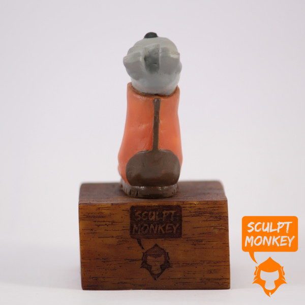 Comfortable Puppy Figurine - Rear View