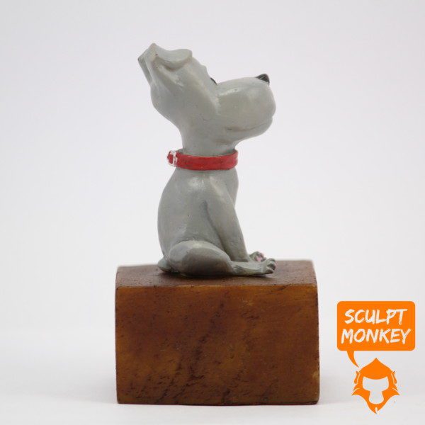 Curious Puppy Figurine - Side View