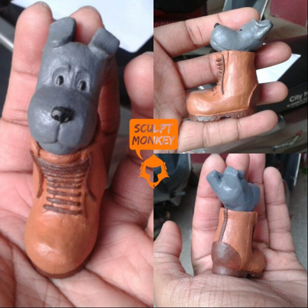 Comfortable Puppy Figurine - Test and Size