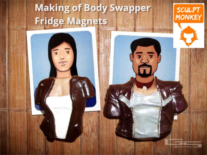 Making of Body Swapper Fridge Magnets