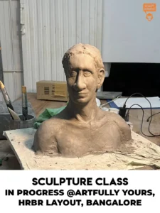Kalpana Student Portrait Sculpture Bust WIP Class 01 Promo