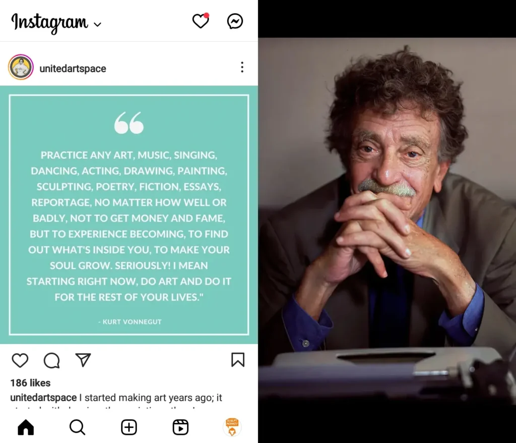Kurt Vonnegut motivation quote