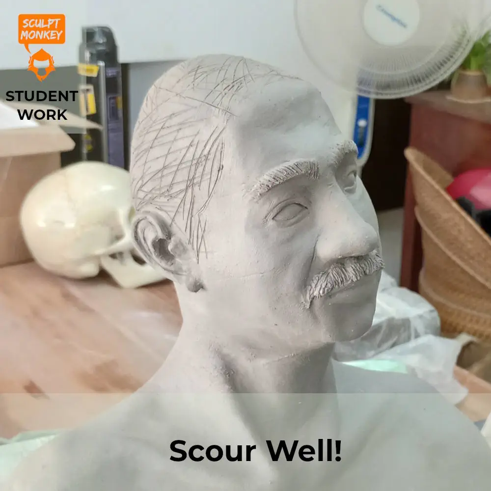 Sculpture Tip Scour Well