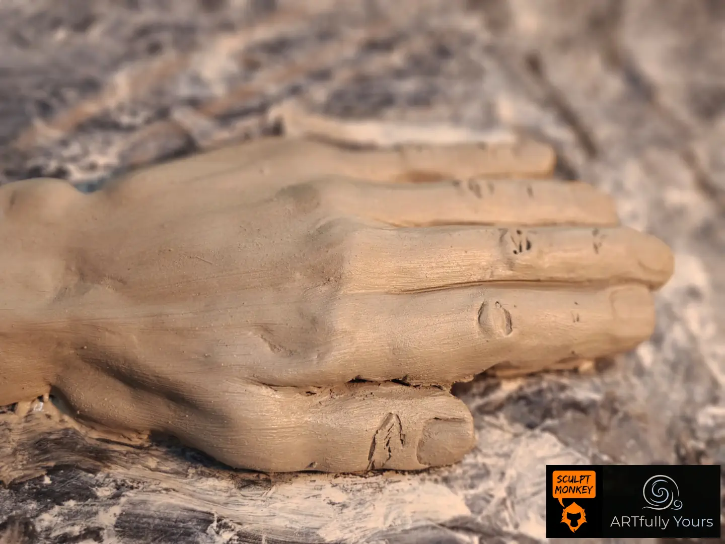 Swathi Student Back Hand Sculpt Work