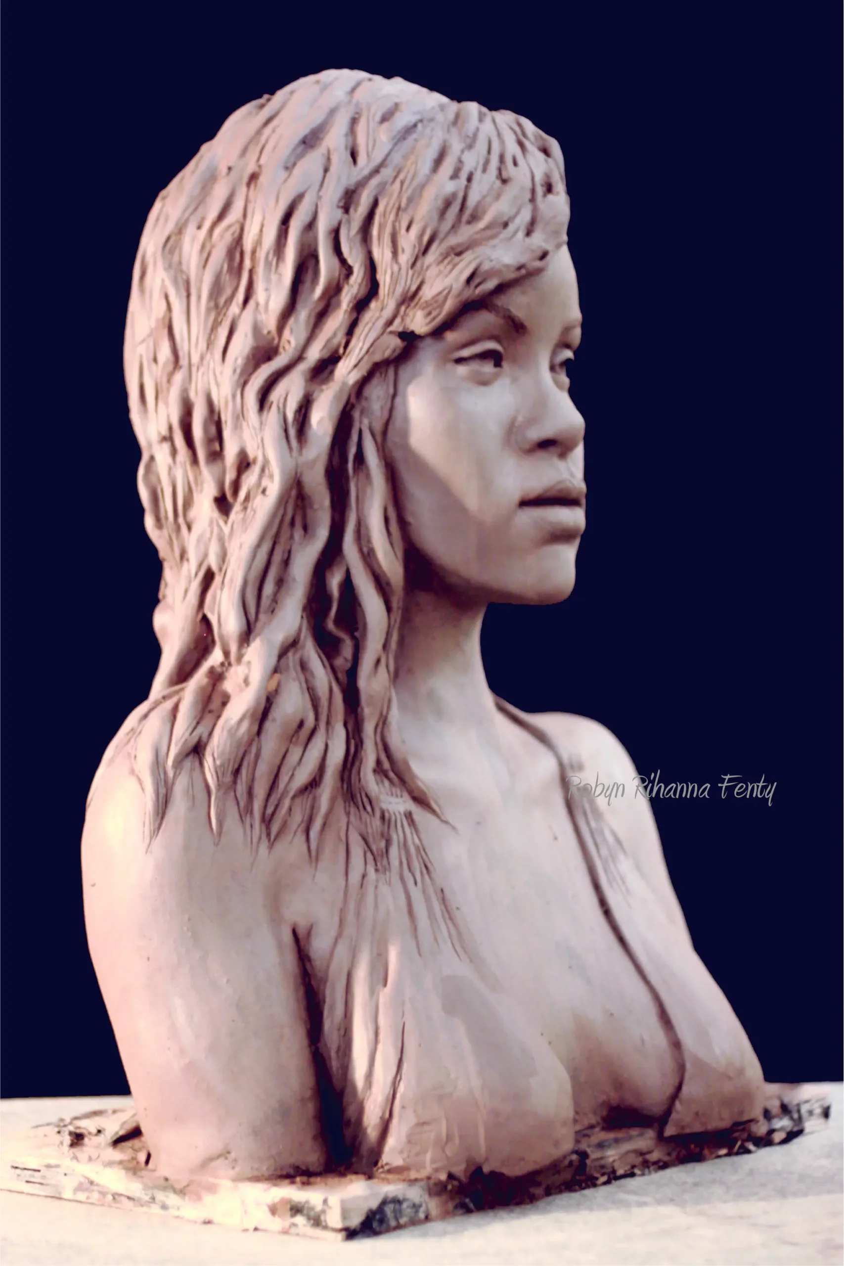 Rihanna Harita Student Sculpture Side