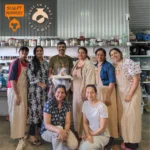 Animal Sculpting Workshop end with all students at Soil to Soul Ceramics Studio